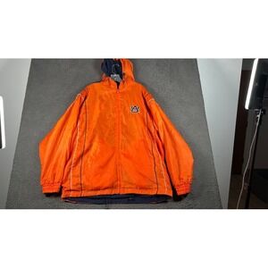 Auburn Tigers NCAA Orange Windbreaker Jacket Full Zip Athletic Sports Reversible